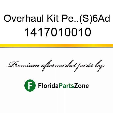 Overhaul Kit, Pe..(S)6Ad 1417010010