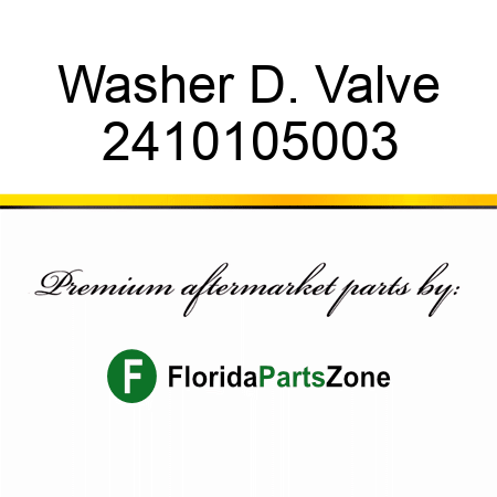 Washer D. Valve 2410105003