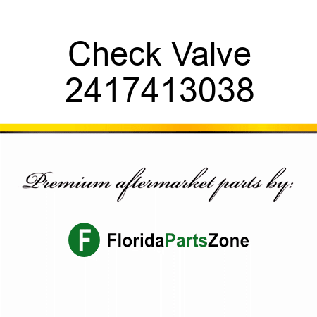 Check Valve 2417413038