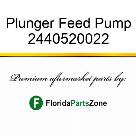 Plunger, Feed Pump 2440520022