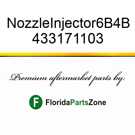 Nozzle,Injector,6B,4B 433171103