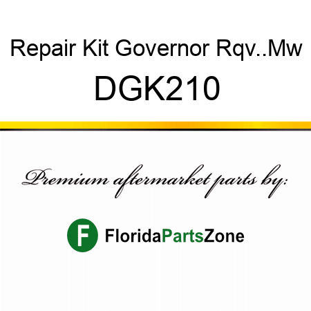 Repair Kit, Governor Rqv..Mw DGK210