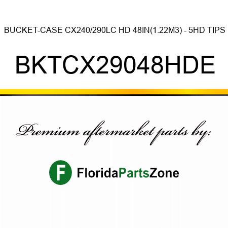 BUCKET-CASE CX240/290LC HD 48IN(1.22M3) - 5HD TIPS BKTCX29048HDE