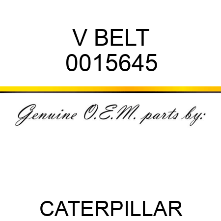 V BELT 0015645