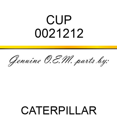 CUP 0021212