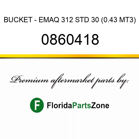BUCKET - EMAQ 312 STD 30 (0.43 MT3) 0860418