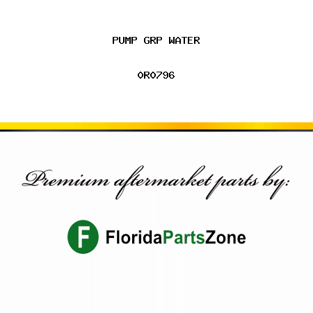 PUMP GRP WATER 0R0796