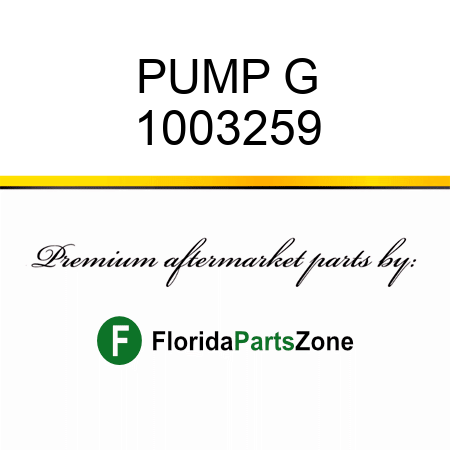 PUMP G 1003259