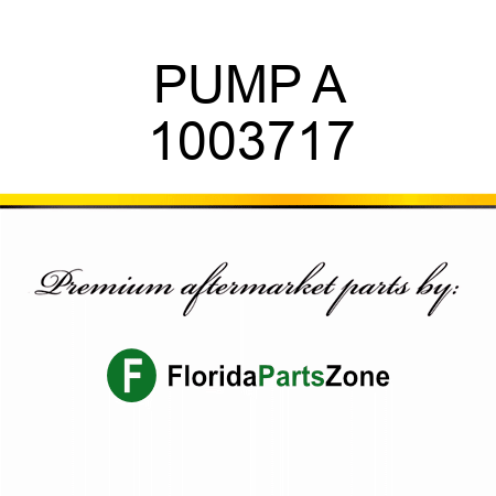 PUMP A 1003717