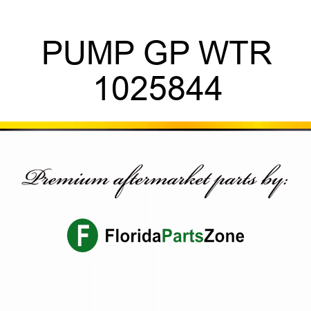 PUMP GP WTR 1025844