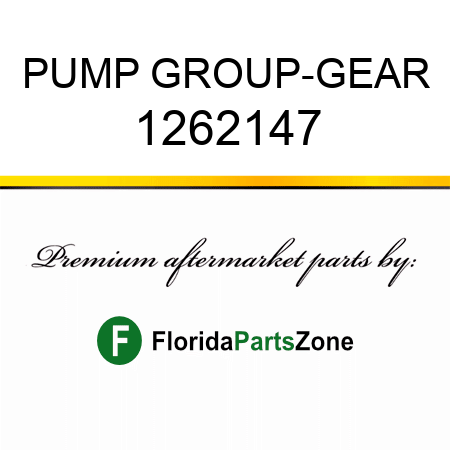 PUMP GROUP-GEAR 1262147