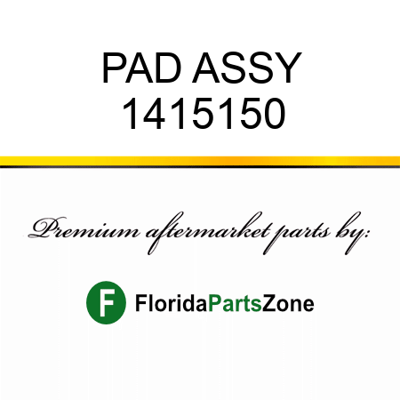 PAD ASSY 1415150