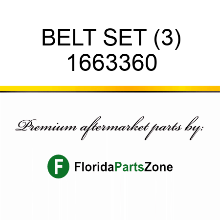 BELT SET (3) 1663360