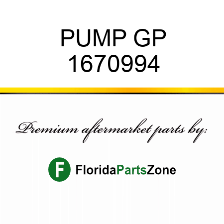 PUMP GP 1670994