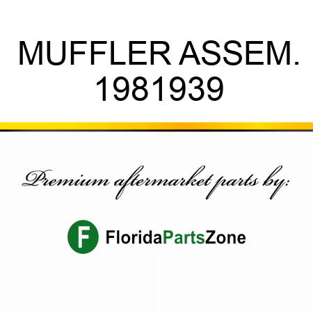 MUFFLER ASSEM. 1981939