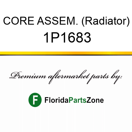CORE ASSEM. (Radiator) 1P1683