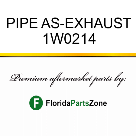 PIPE AS-EXHAUST 1W0214