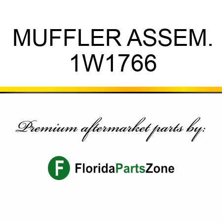 MUFFLER ASSEM. 1W1766