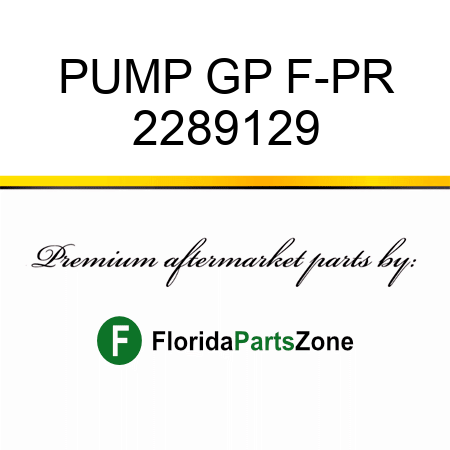 PUMP GP F-PR 2289129