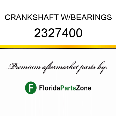 CRANKSHAFT W/BEARINGS 2327400