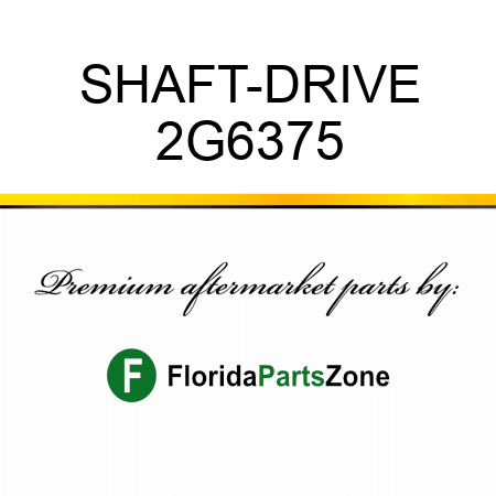 SHAFT-DRIVE 2G6375