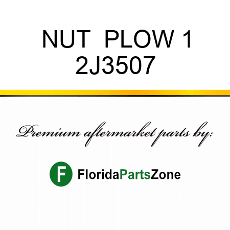 NUT  PLOW 1 2J3507
