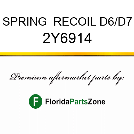 SPRING  RECOIL D6/D7 2Y6914