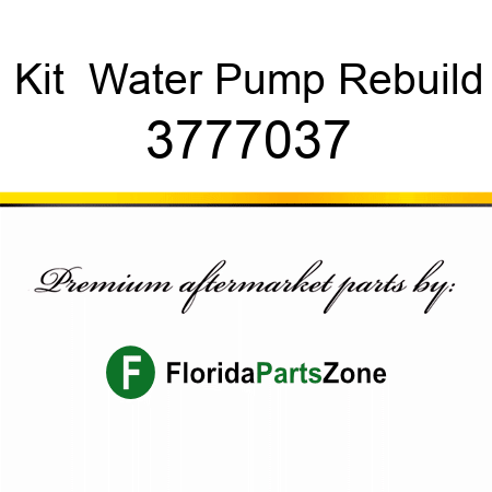 Kit  Water Pump Rebuild 3777037