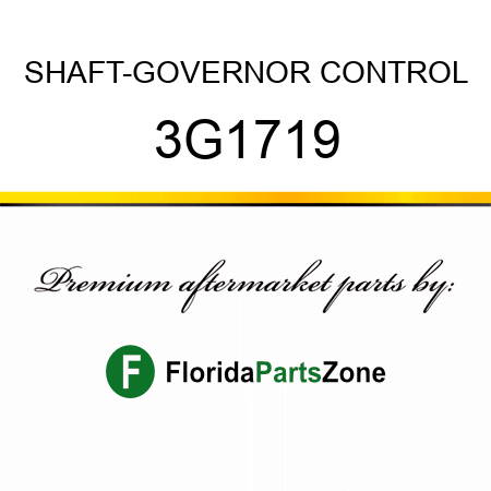 SHAFT-GOVERNOR CONTROL 3G1719