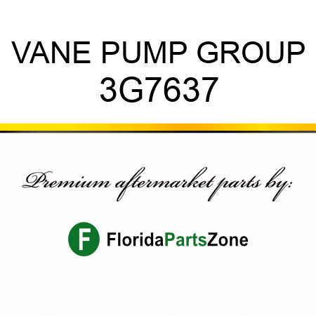 VANE PUMP GROUP 3G7637