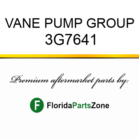 VANE PUMP GROUP 3G7641