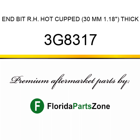 END BIT R.H. HOT CUPPED (30 MM 1.18