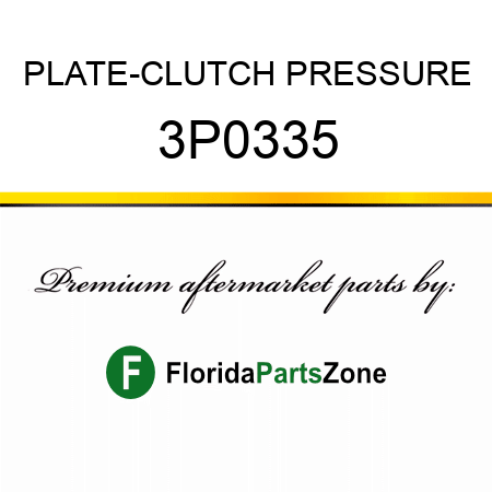 PLATE-CLUTCH PRESSURE 3P0335