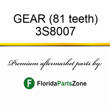GEAR (81 teeth) 3S8007