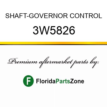 SHAFT-GOVERNOR CONTROL 3W5826