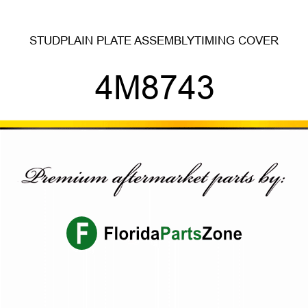 STUD,PLAIN PLATE ASSEMBLY,TIMING COVER 4M8743