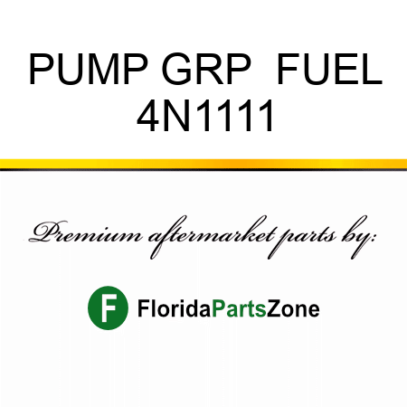 PUMP GRP  FUEL 4N1111