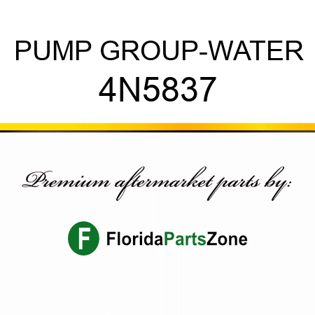 PUMP GROUP-WATER 4N5837