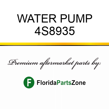 WATER PUMP 4S8935