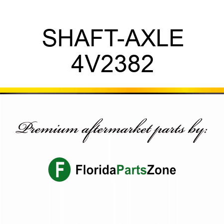 SHAFT-AXLE 4V2382
