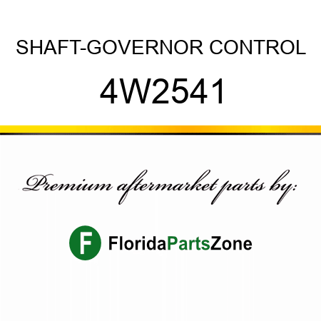 SHAFT-GOVERNOR CONTROL 4W2541