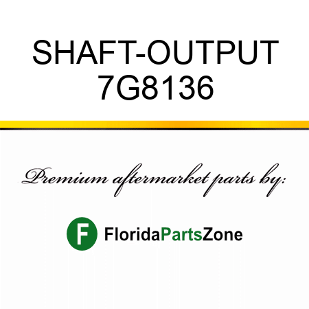 SHAFT-OUTPUT 7G8136