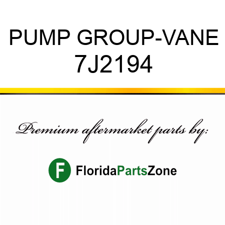 PUMP GROUP-VANE 7J2194