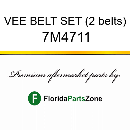 VEE BELT SET (2 belts) 7M4711