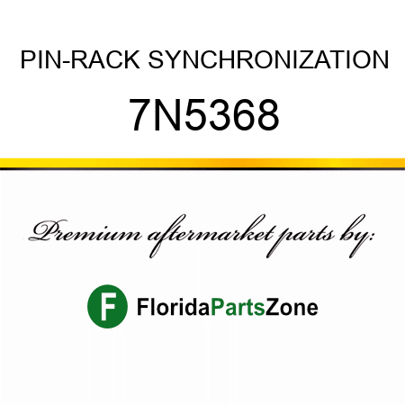 PIN-RACK SYNCHRONIZATION 7N5368
