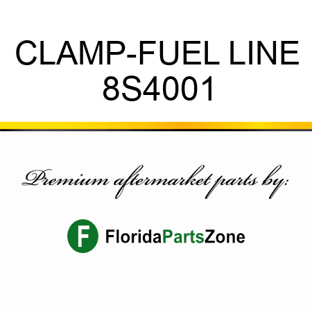 CLAMP-FUEL LINE 8S4001