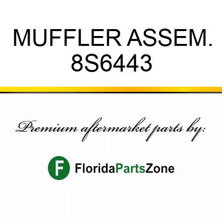 MUFFLER ASSEM. 8S6443