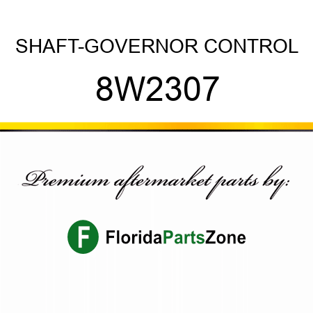 SHAFT-GOVERNOR CONTROL 8W2307