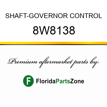 SHAFT-GOVERNOR CONTROL 8W8138
