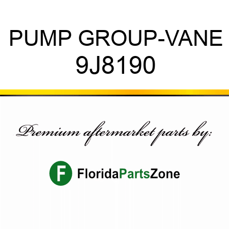 PUMP GROUP-VANE 9J8190